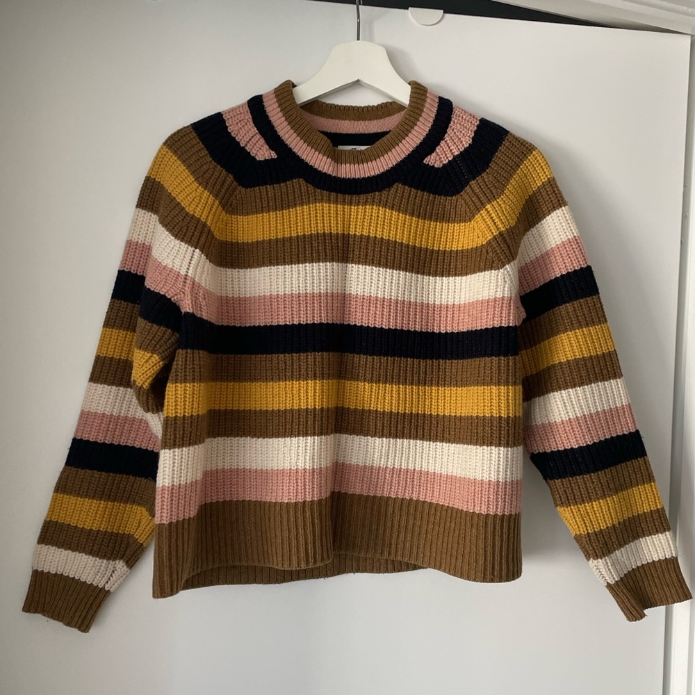 Madewell striped Wool blend knit Sweater Size XS